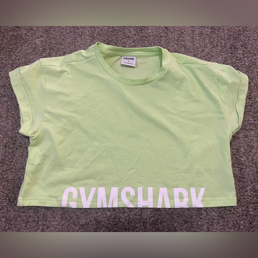 Gymshark like green crop top size small